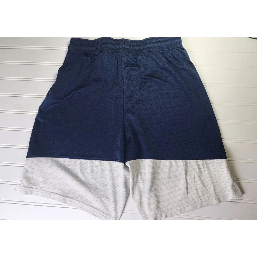 Nike Basketball Shorts Kids Medium Navy White Dri-FIT Mesh Athletic